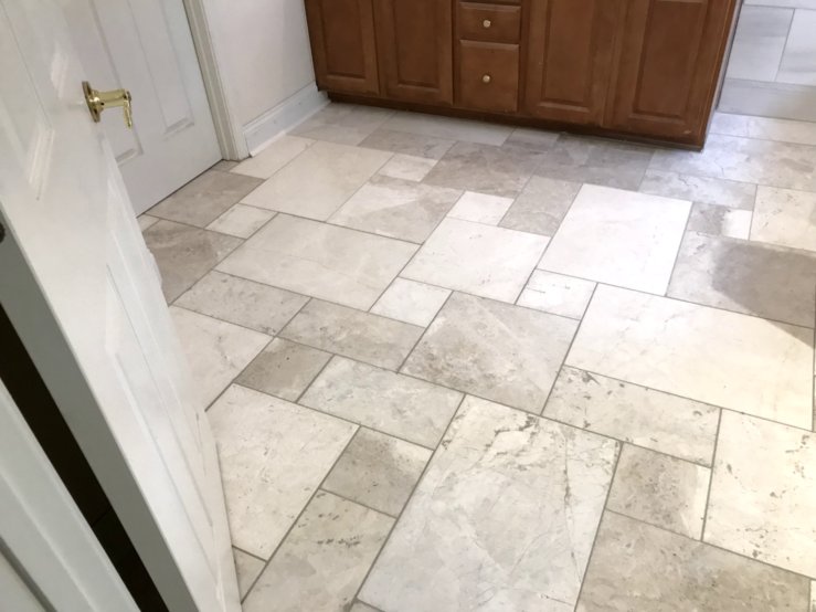 Master Bath with Versailles Tile Pattern – Affordable Bathroom ...