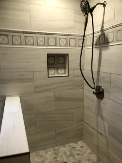 Master Bath with Versailles Tile Pattern – Affordable Bathroom ...